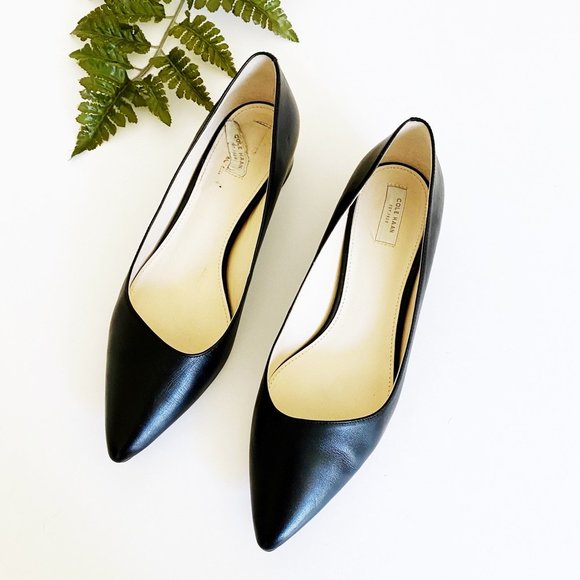 Cole Haan Shoes - Cole Hann Black Vesta Skimmer Flat 9